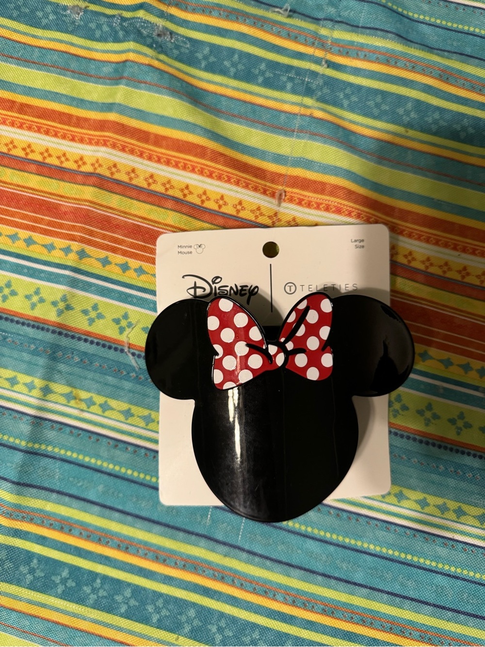 Disney Black Minnie Mouse Hair Clips Set